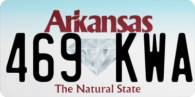 AR license plate 469KWA