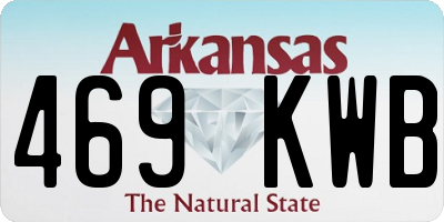 AR license plate 469KWB