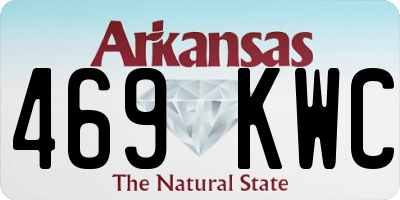 AR license plate 469KWC