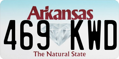 AR license plate 469KWD