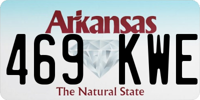 AR license plate 469KWE