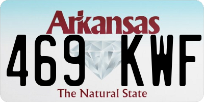 AR license plate 469KWF