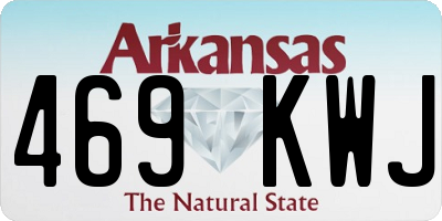 AR license plate 469KWJ