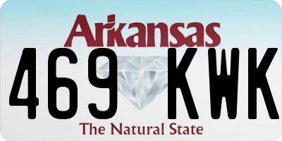 AR license plate 469KWK