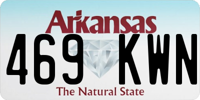 AR license plate 469KWN