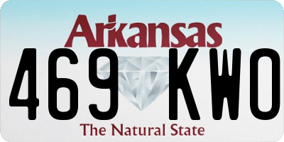 AR license plate 469KWO
