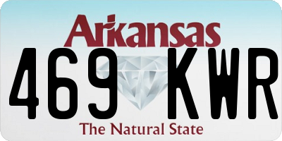 AR license plate 469KWR