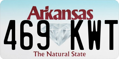 AR license plate 469KWT