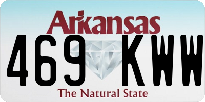 AR license plate 469KWW