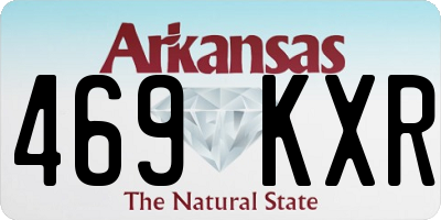 AR license plate 469KXR