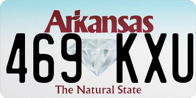 AR license plate 469KXU
