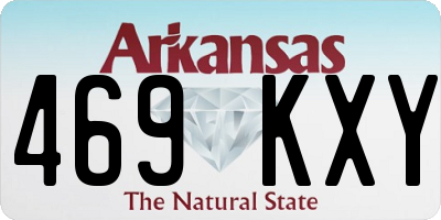 AR license plate 469KXY