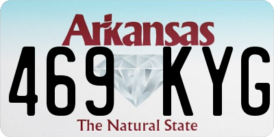 AR license plate 469KYG