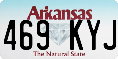 AR license plate 469KYJ