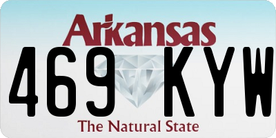 AR license plate 469KYW