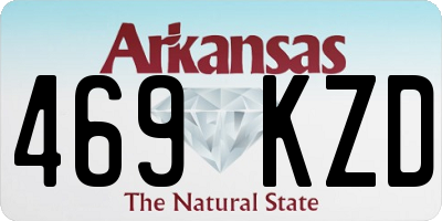 AR license plate 469KZD