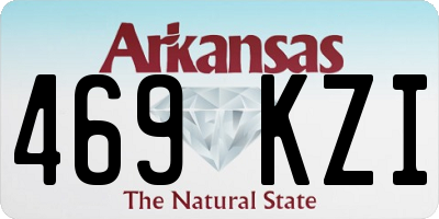 AR license plate 469KZI
