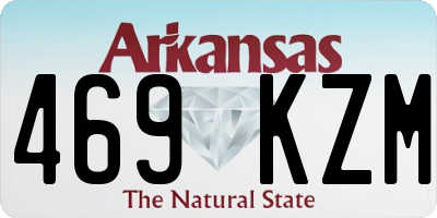 AR license plate 469KZM