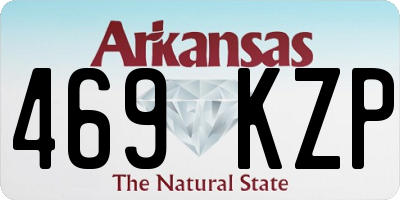 AR license plate 469KZP