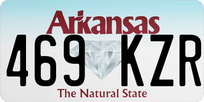AR license plate 469KZR
