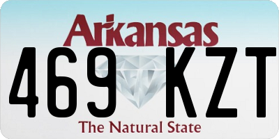 AR license plate 469KZT