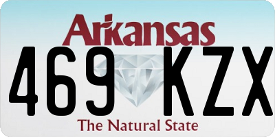 AR license plate 469KZX