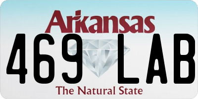 AR license plate 469LAB