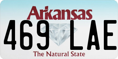 AR license plate 469LAE