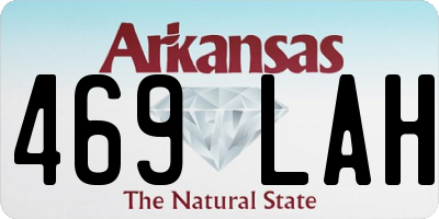 AR license plate 469LAH