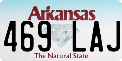 AR license plate 469LAJ