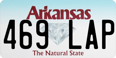 AR license plate 469LAP