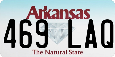 AR license plate 469LAQ