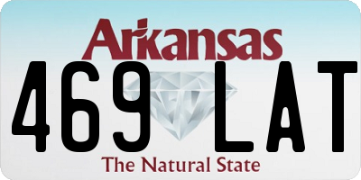 AR license plate 469LAT