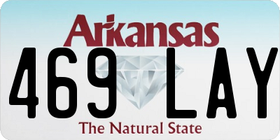 AR license plate 469LAY