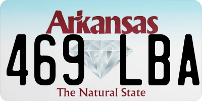 AR license plate 469LBA