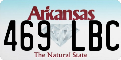 AR license plate 469LBC