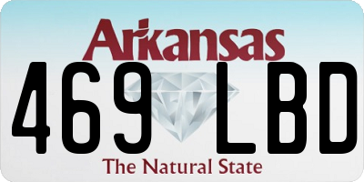 AR license plate 469LBD