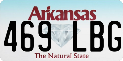 AR license plate 469LBG