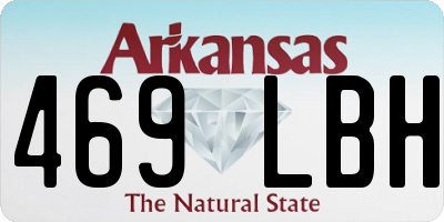 AR license plate 469LBH
