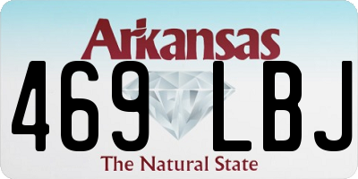 AR license plate 469LBJ