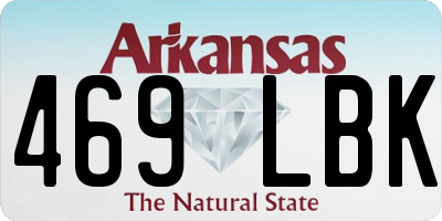 AR license plate 469LBK