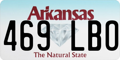 AR license plate 469LBO