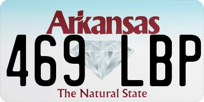 AR license plate 469LBP