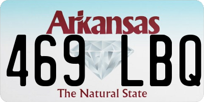 AR license plate 469LBQ