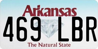 AR license plate 469LBR