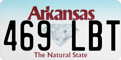 AR license plate 469LBT