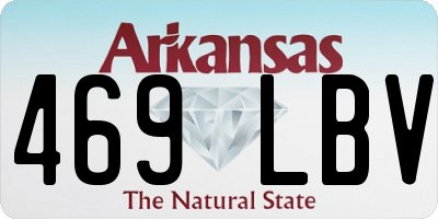 AR license plate 469LBV