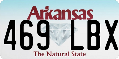 AR license plate 469LBX