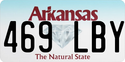 AR license plate 469LBY