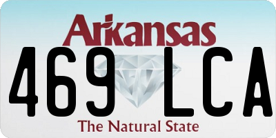 AR license plate 469LCA